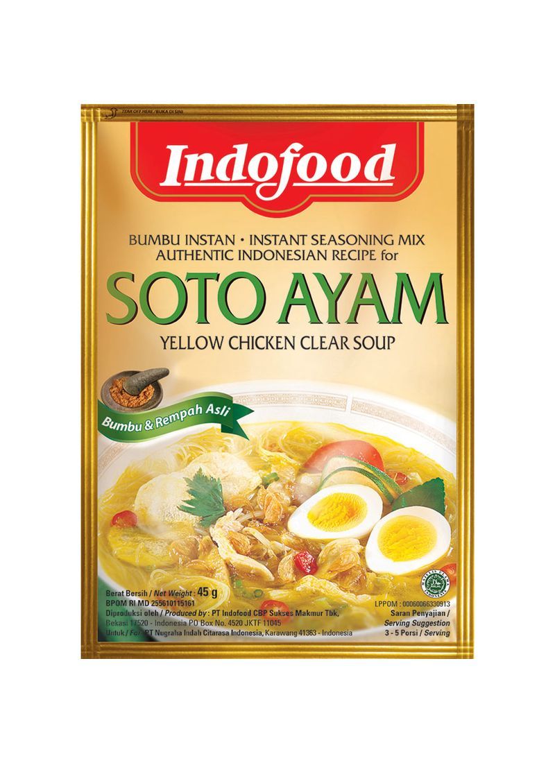 Indofood Bumbu Soto Ayam (Clear Oriental Chicken Soup) - 1.6oz