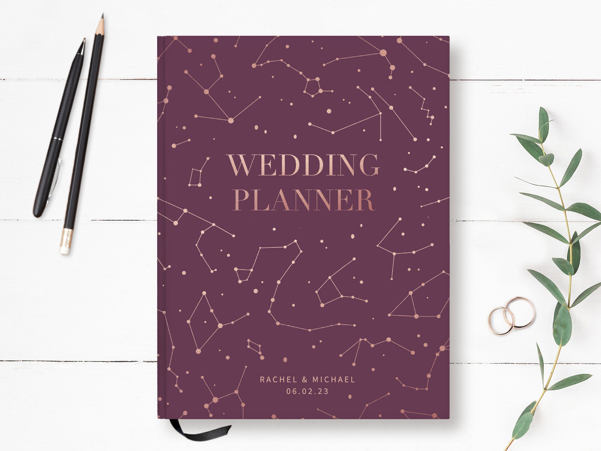 Wedding Planner | Premium Smyth-Sewn Bride Organization Keepsake Signature Sewn Constellations