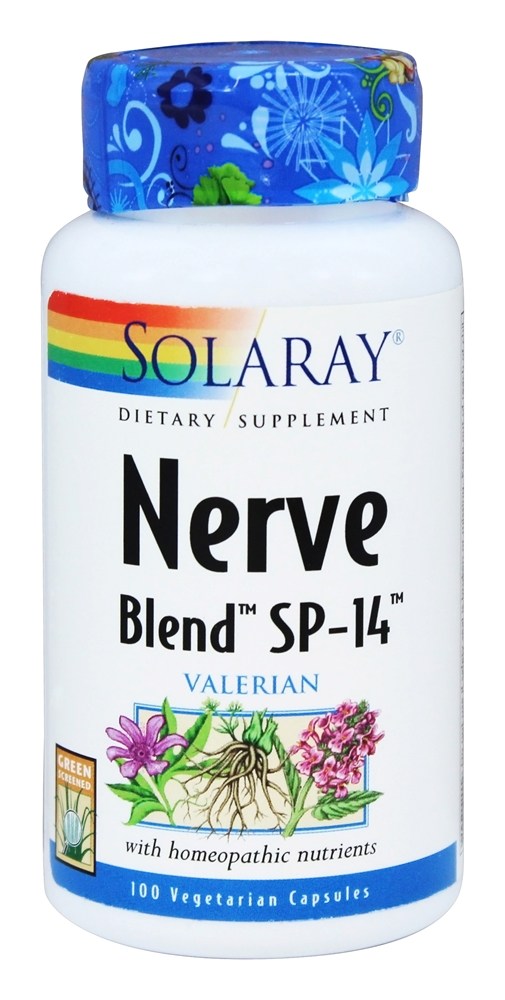 Solaray - Nerve Blend SP-14 - 100 Vegetarian Capsules