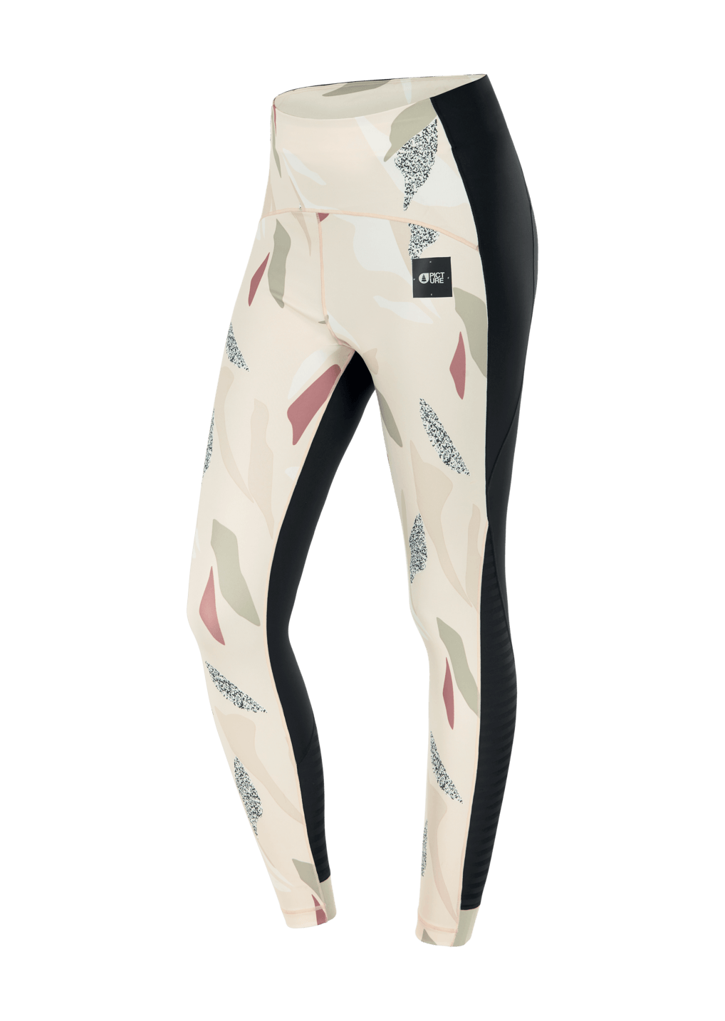 Picture Organic Women's Cidelle 7/8 Tech Leggings - Recycled Polyester, LT petals / M/L