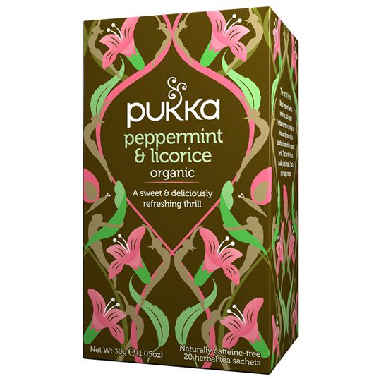 Pukka Herbs Örtte Peppermint & Licorice, 20 påsar