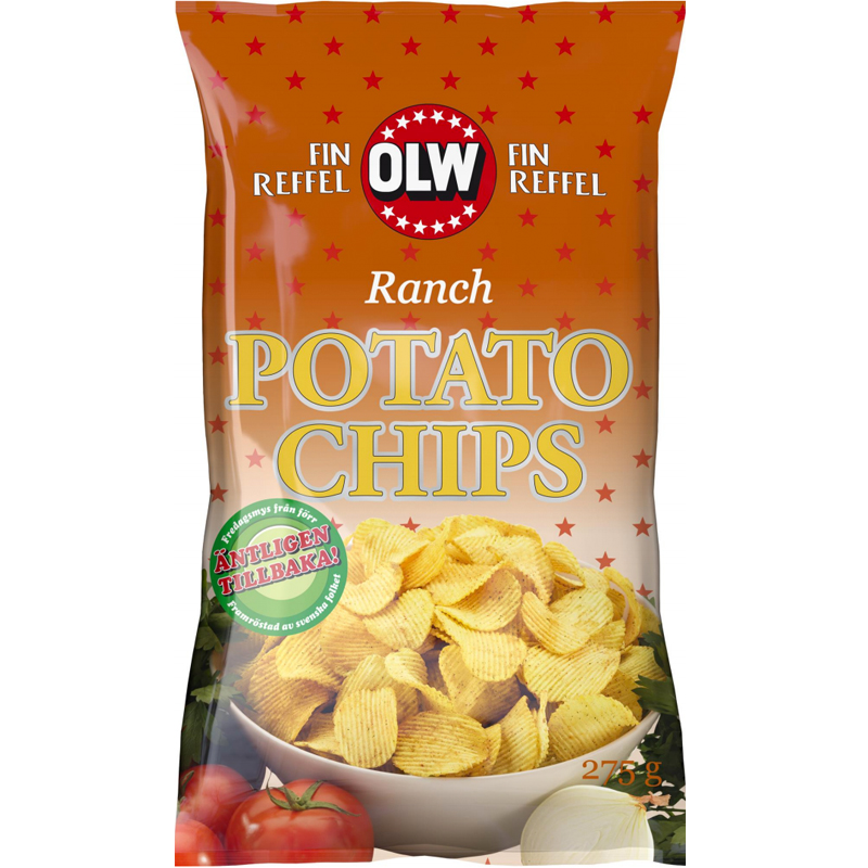 Chips "Ranch" 275g - 32% rabatt
