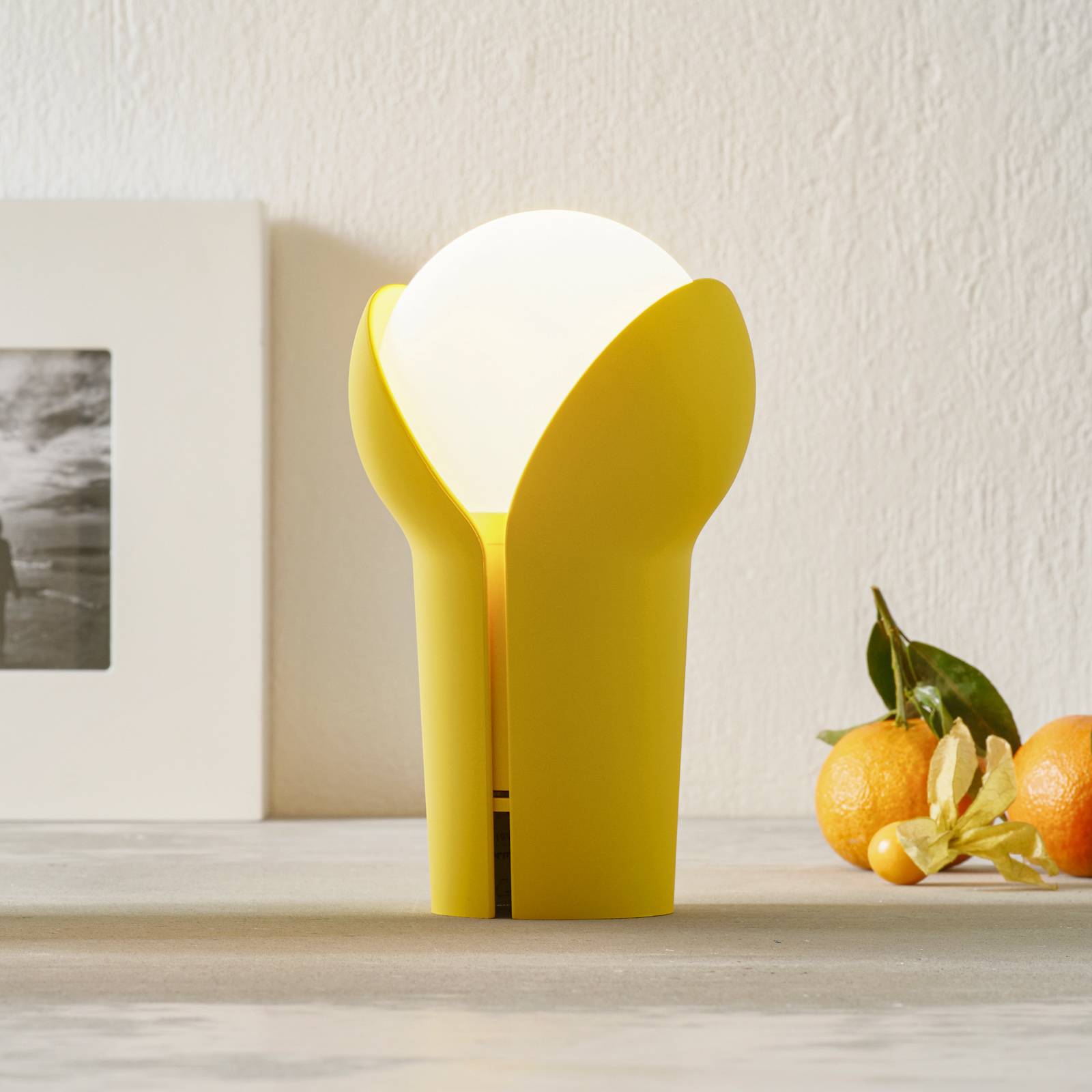 Innermost Bud -LED-pöytälamppu, langaton, Lemon