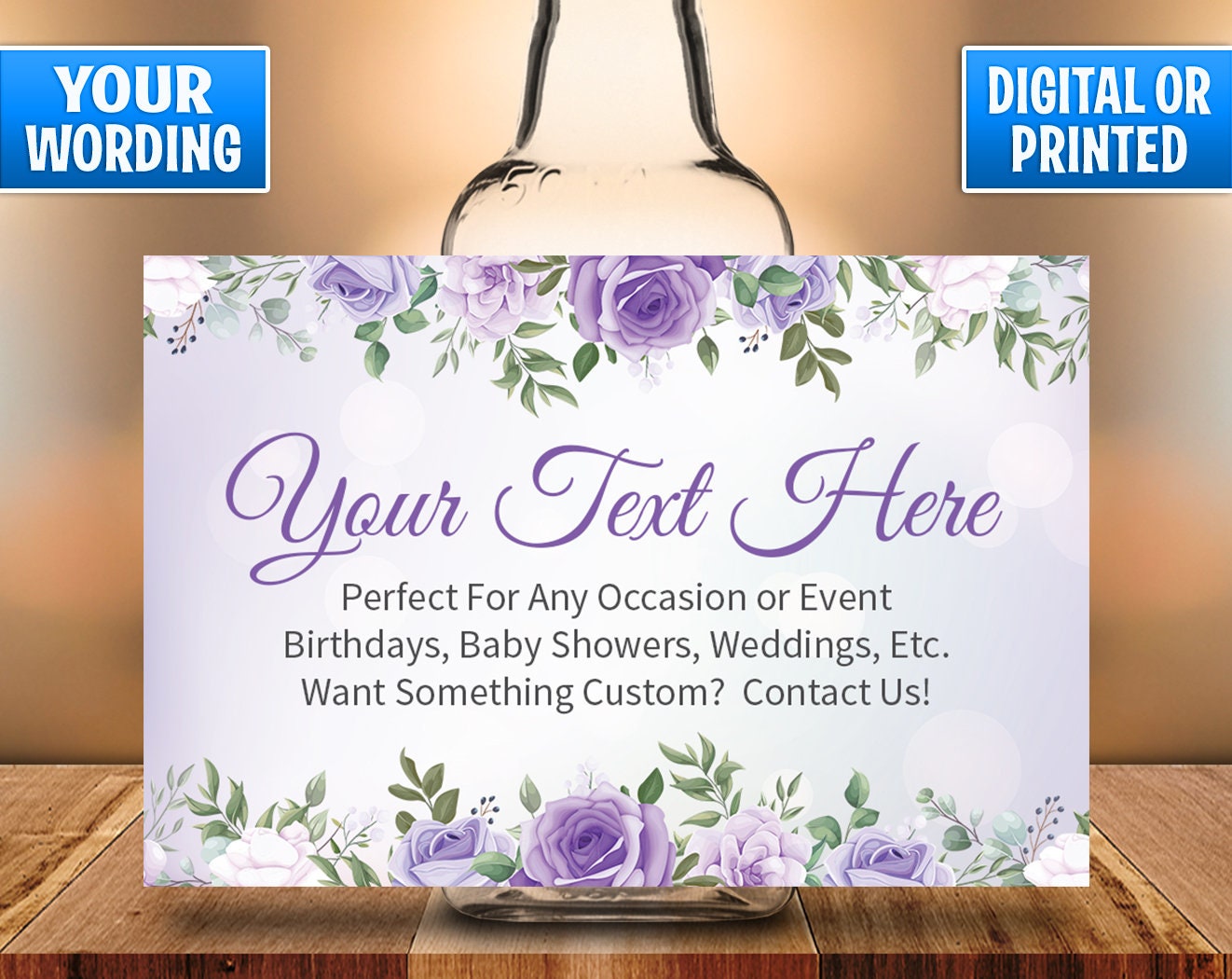 Floral Design Mini Liquor Bottle Labels, Birthday, Bridal Shower, Baby Shower Favors, Wedding Party Favors