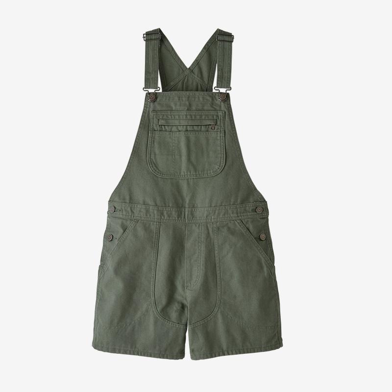 Patagonia Women's Stand Up Overalls - Organic Cotton, Kale Green / S