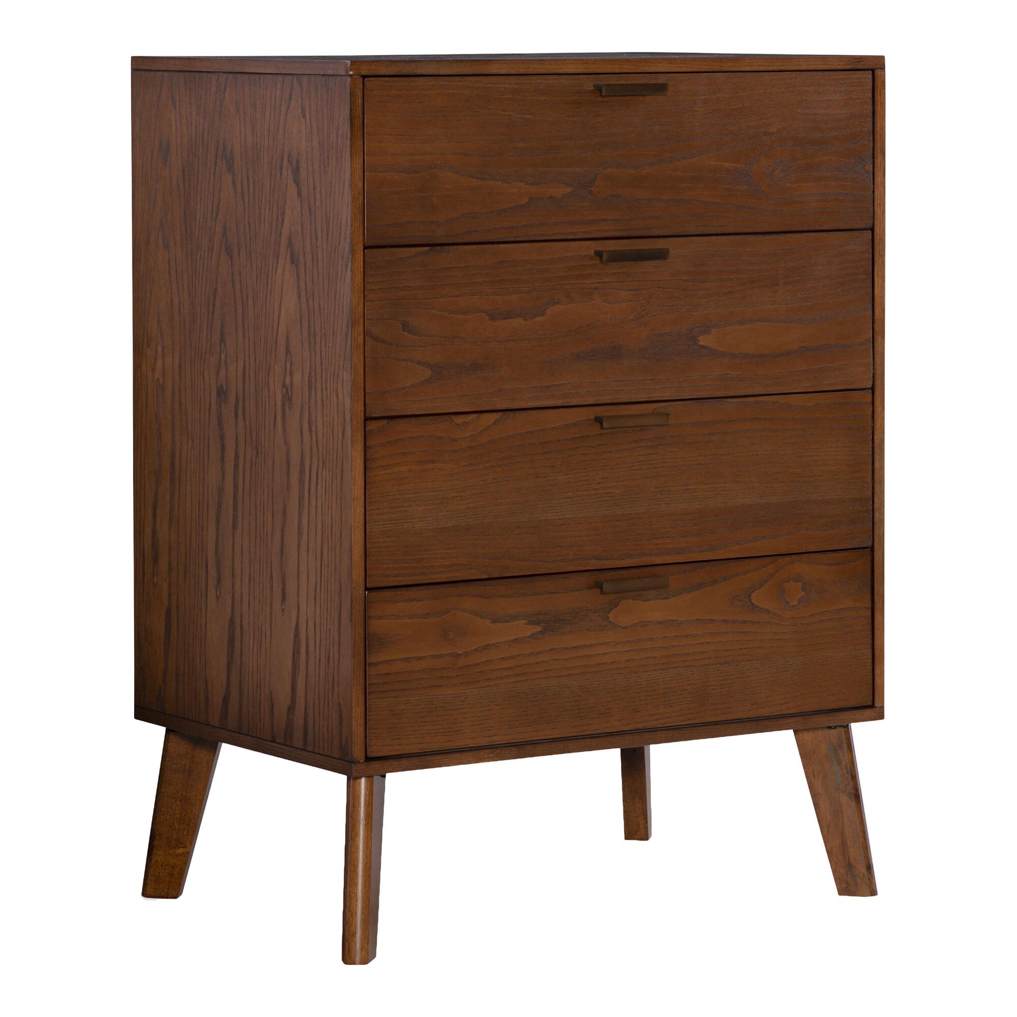 Walnut Mid Century Jackson Chest of Drawers: Brown by World Market