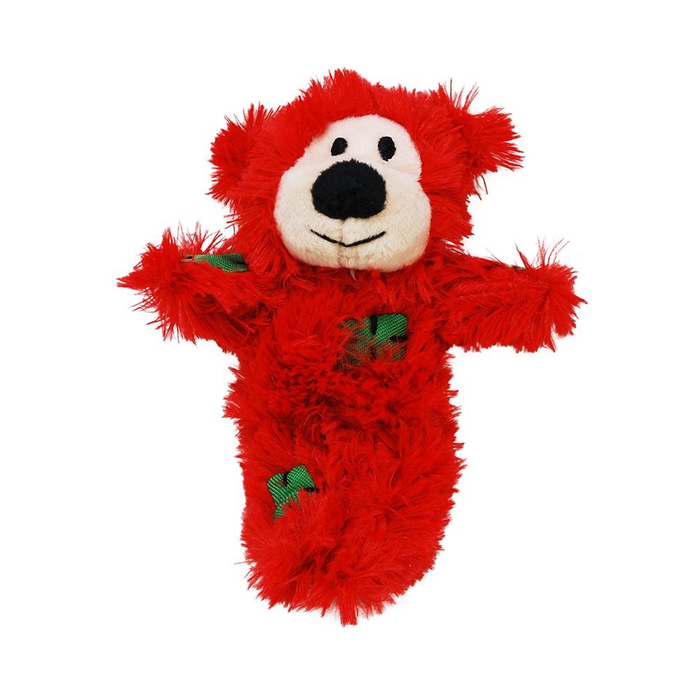 KONG Holiday Softies Patchwork Bear - 1 Toy