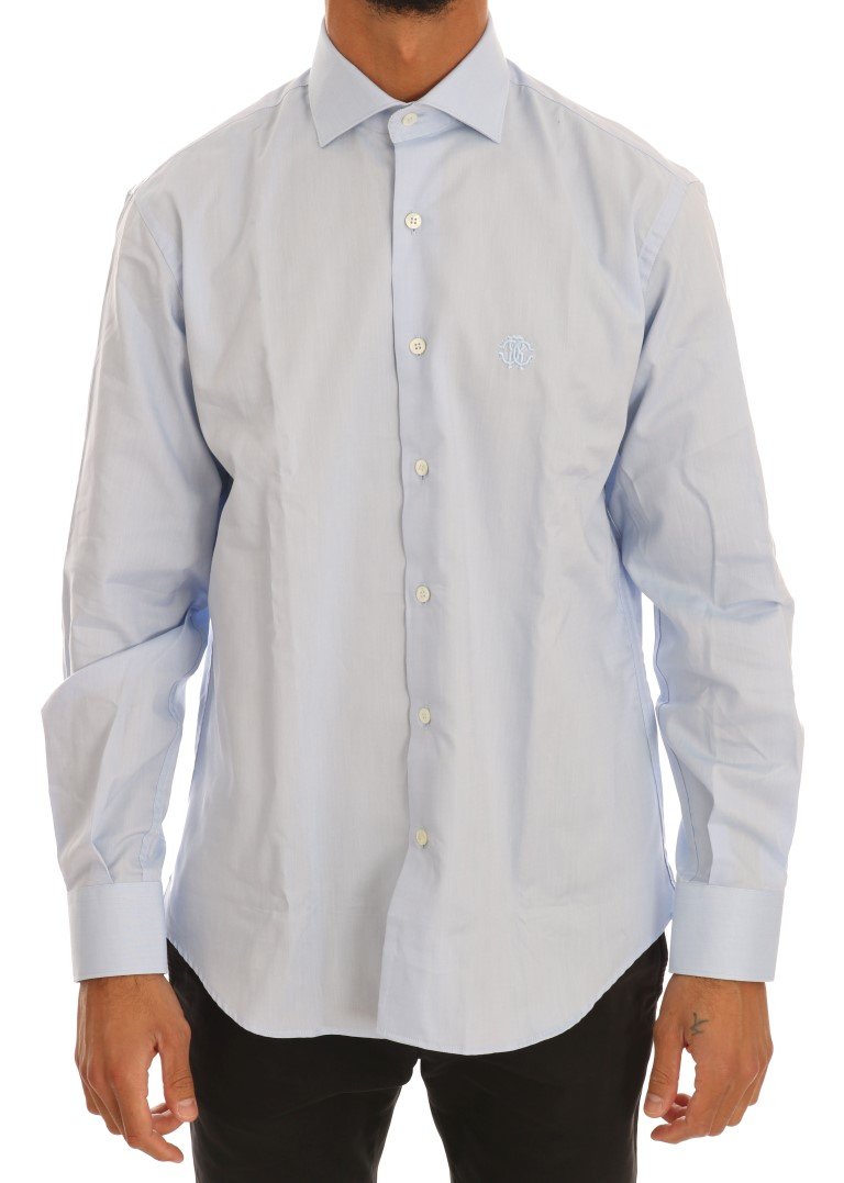 Cavalli Men's Shirt Blue TSH1486 - 39