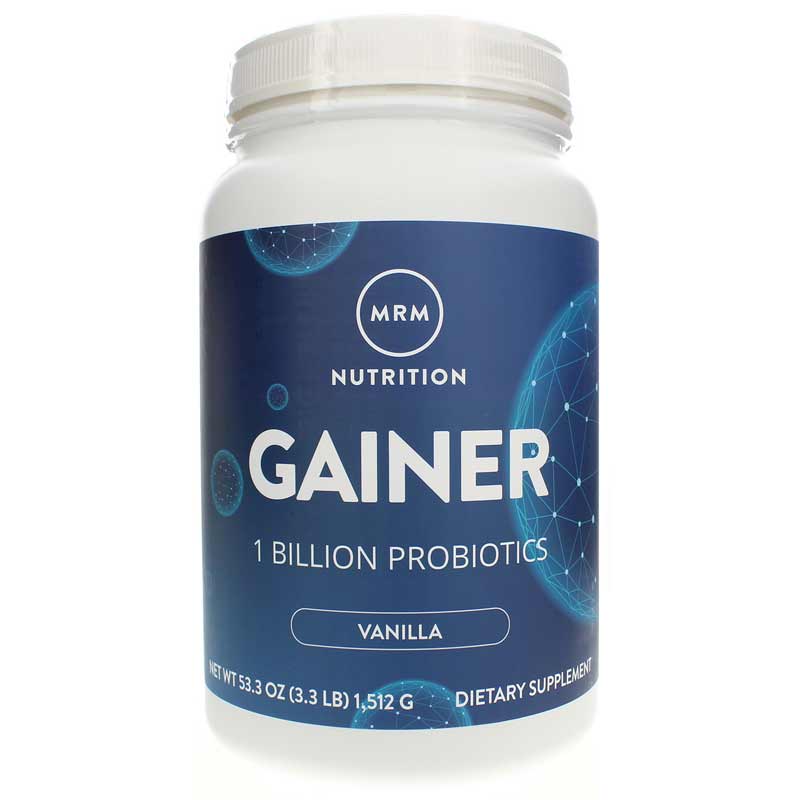 MRM Gainer with Probiotics Rich Vanilla 53.3 Oz