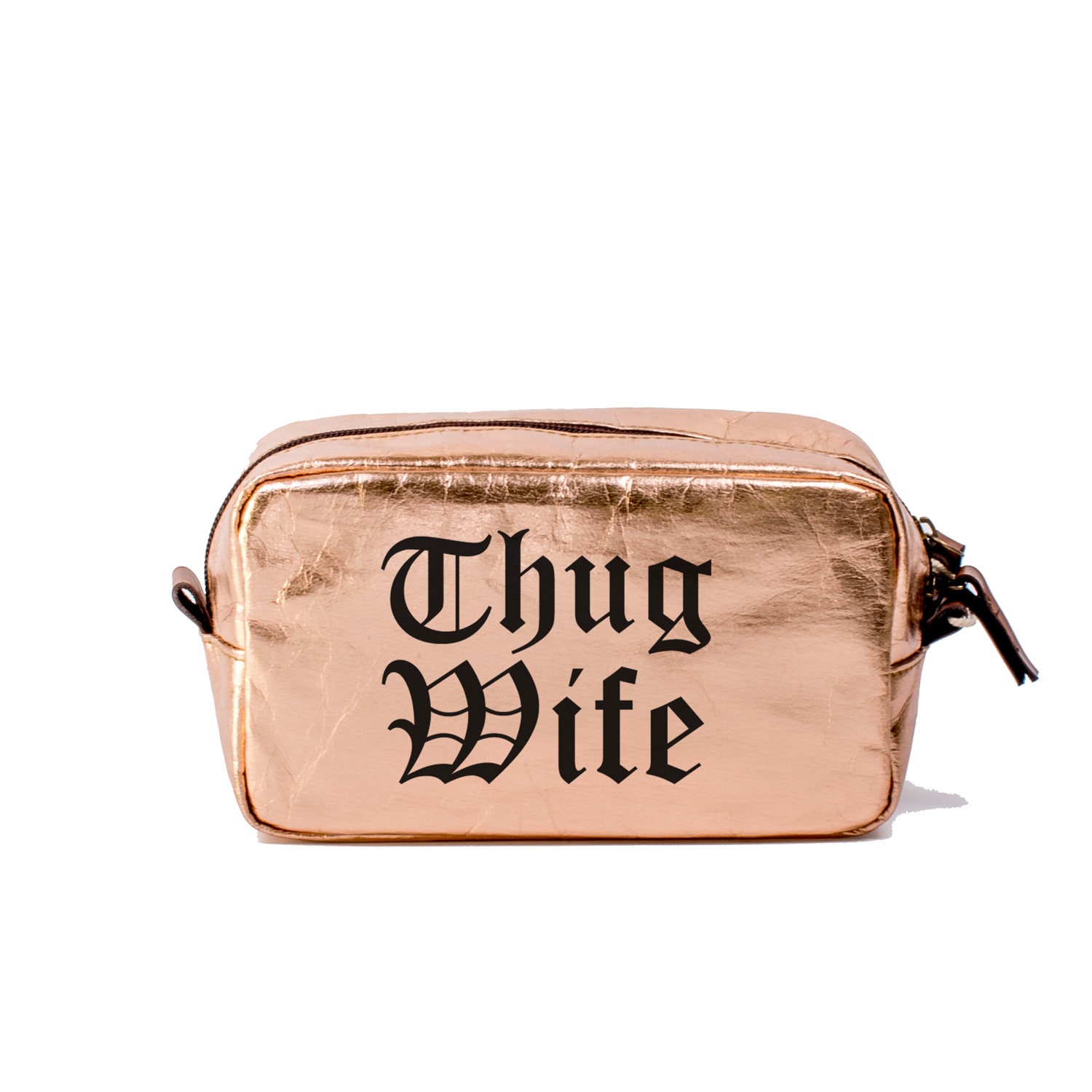 Medium Thug Wife Makeup Bag, Cosmetic Gift For Her, Life Gift, Bag Mom