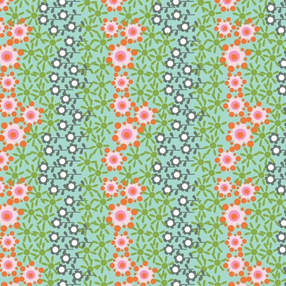 Blend Fabrics - Garland Turquoise Homegrown Collection 117.101.04.2