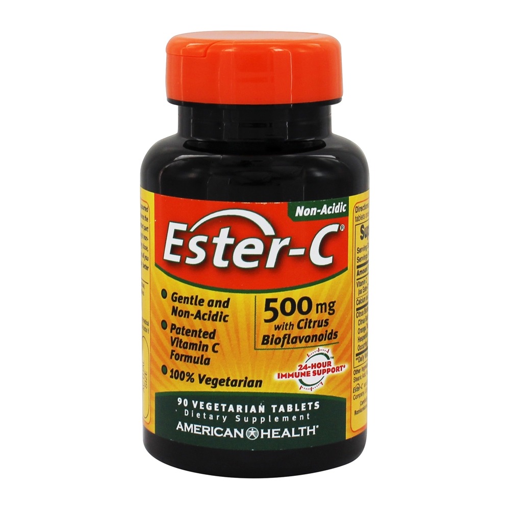 American Health - Ester-C with Citrus Bioflavonoids 500 mg. - 90 Vegetarian Tablets