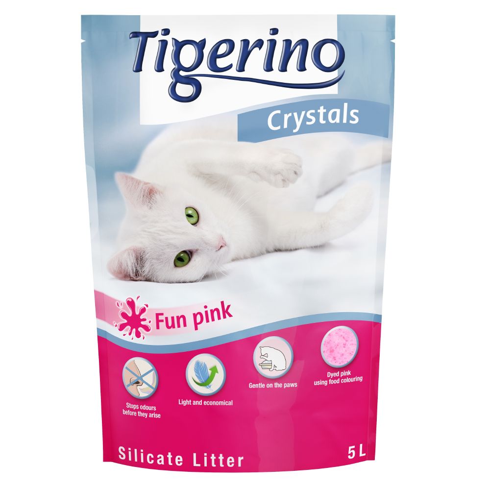 Tigerino Crystals Fun - Coloured Cat Litter - Economy Pack: 3 x 5 litre Blue