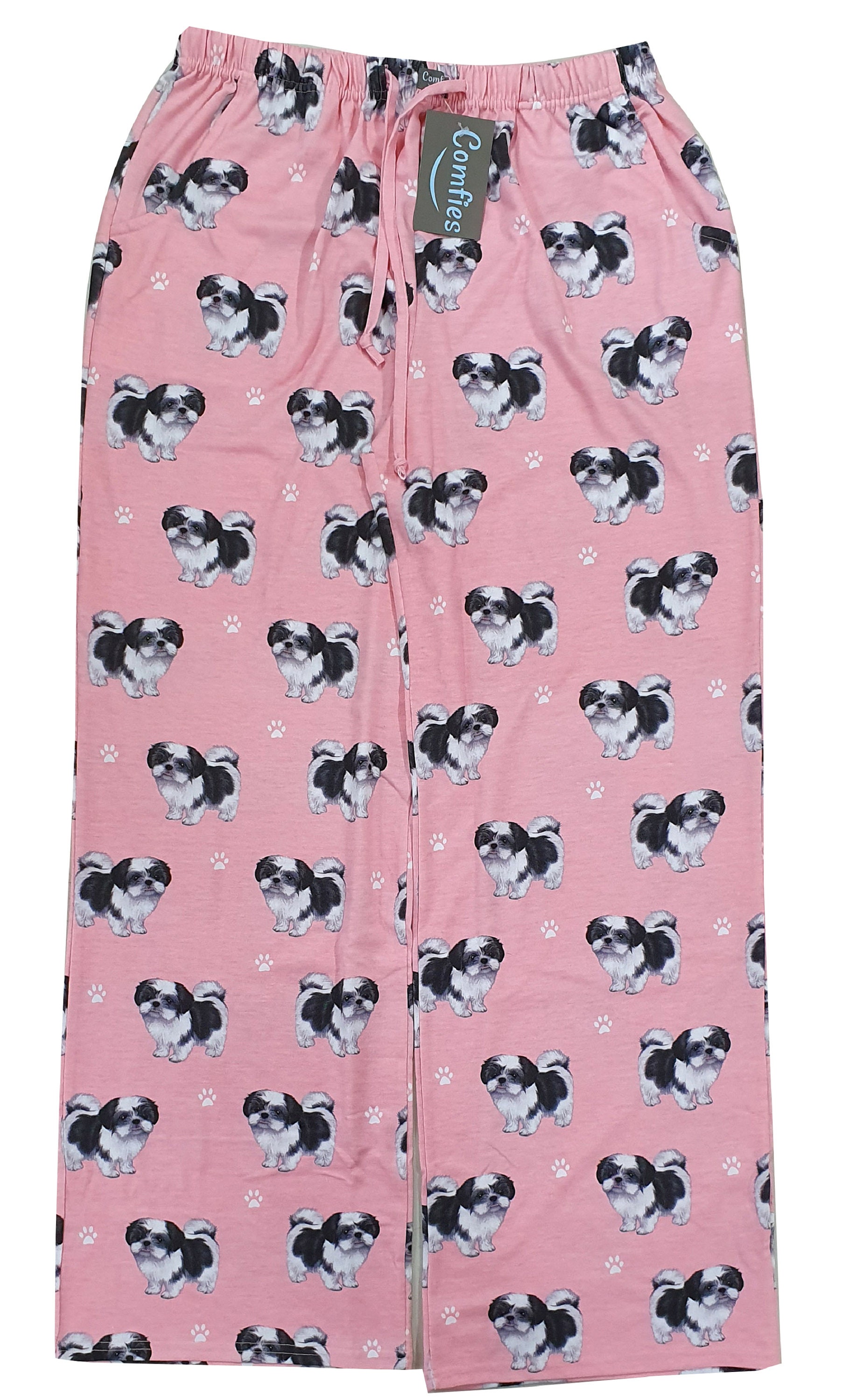 Shih Tzu Unisex Cotton Blend Pajama Bottoms - Super Soft & Comfortable Perfect For Gifts