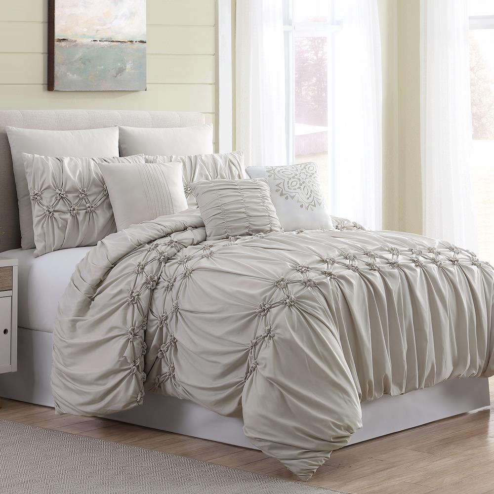 Amrapur Overseas Morgan comforter set Multi Multi Reversible Queen Comforter (Blend with Polyester Fill) | 38EBJQCF-MRG-QN