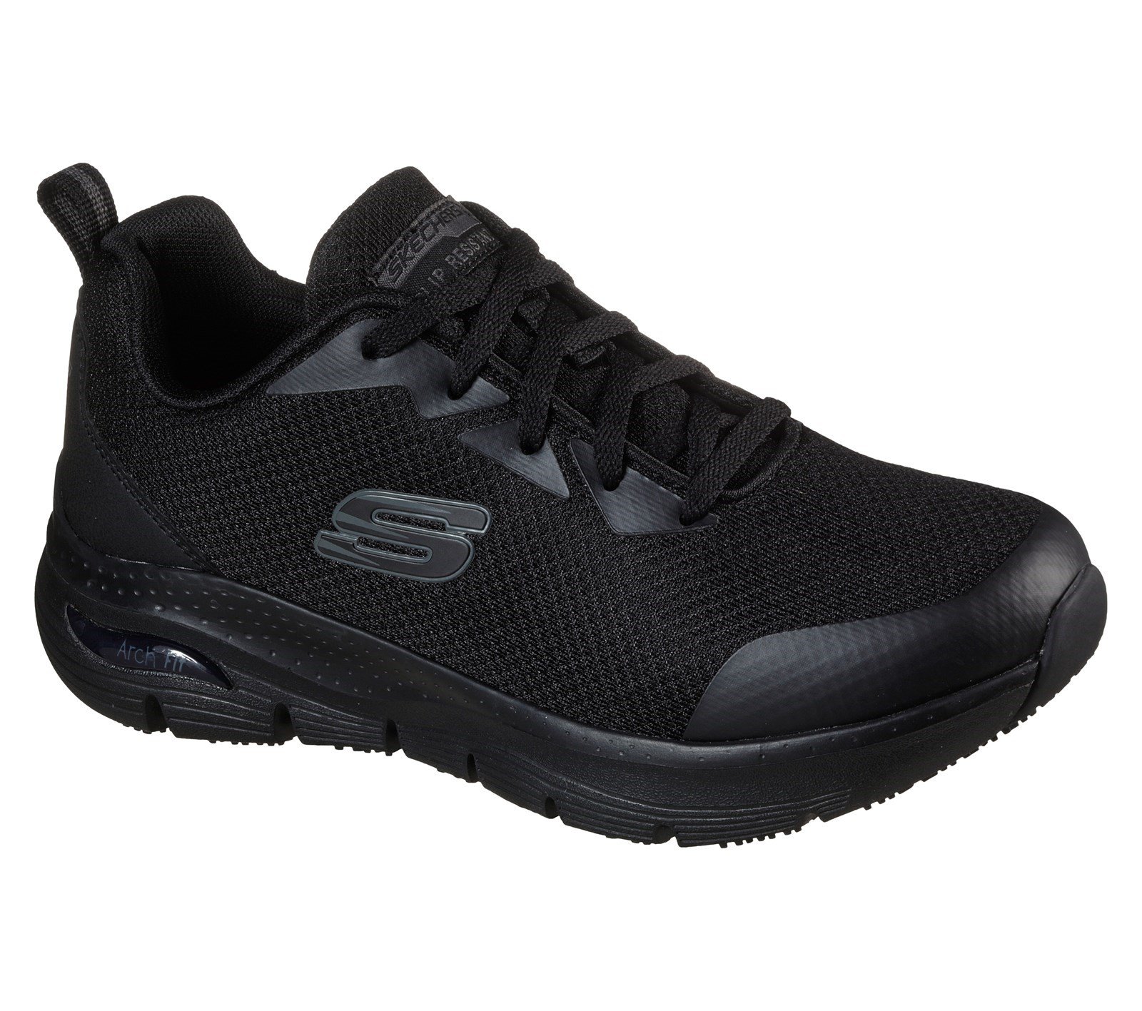 Skechers Women's Arch Fit Sr Trainer Black 32947 - Black 3