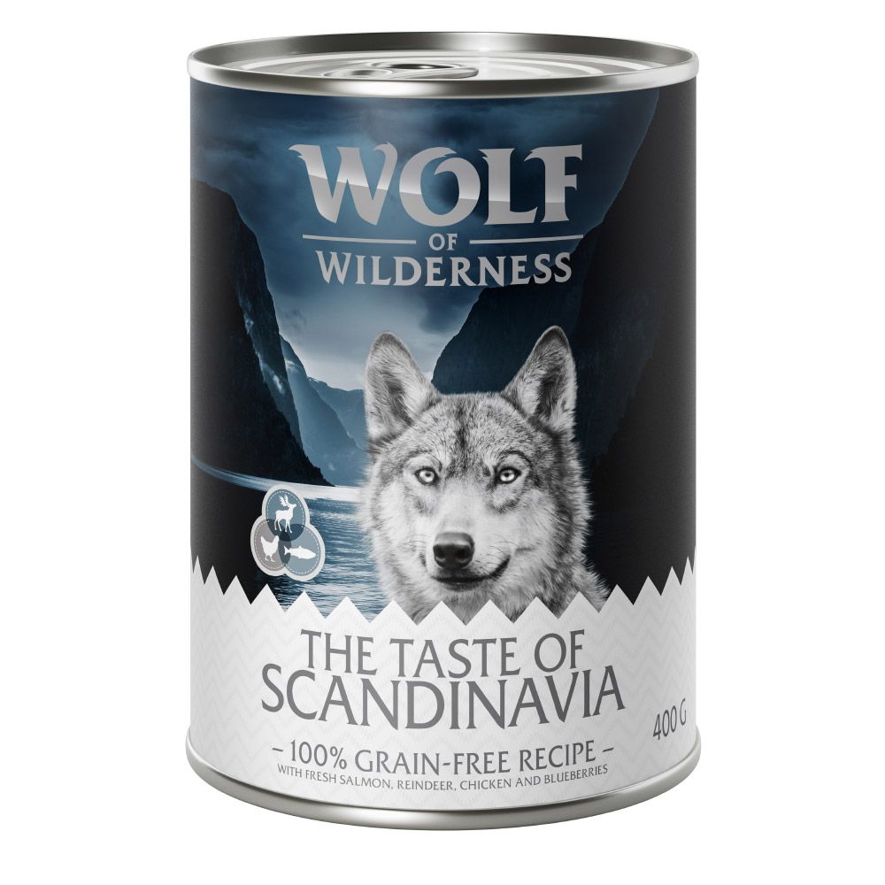 Wolf of Wilderness Adult "The Taste of" Mixed Pack - 6 x 400g Mixed Pack (5 Varieties)