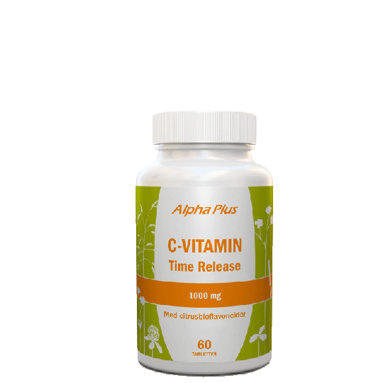 C-vitamin Time Relase 1000mg, 60 tabletter