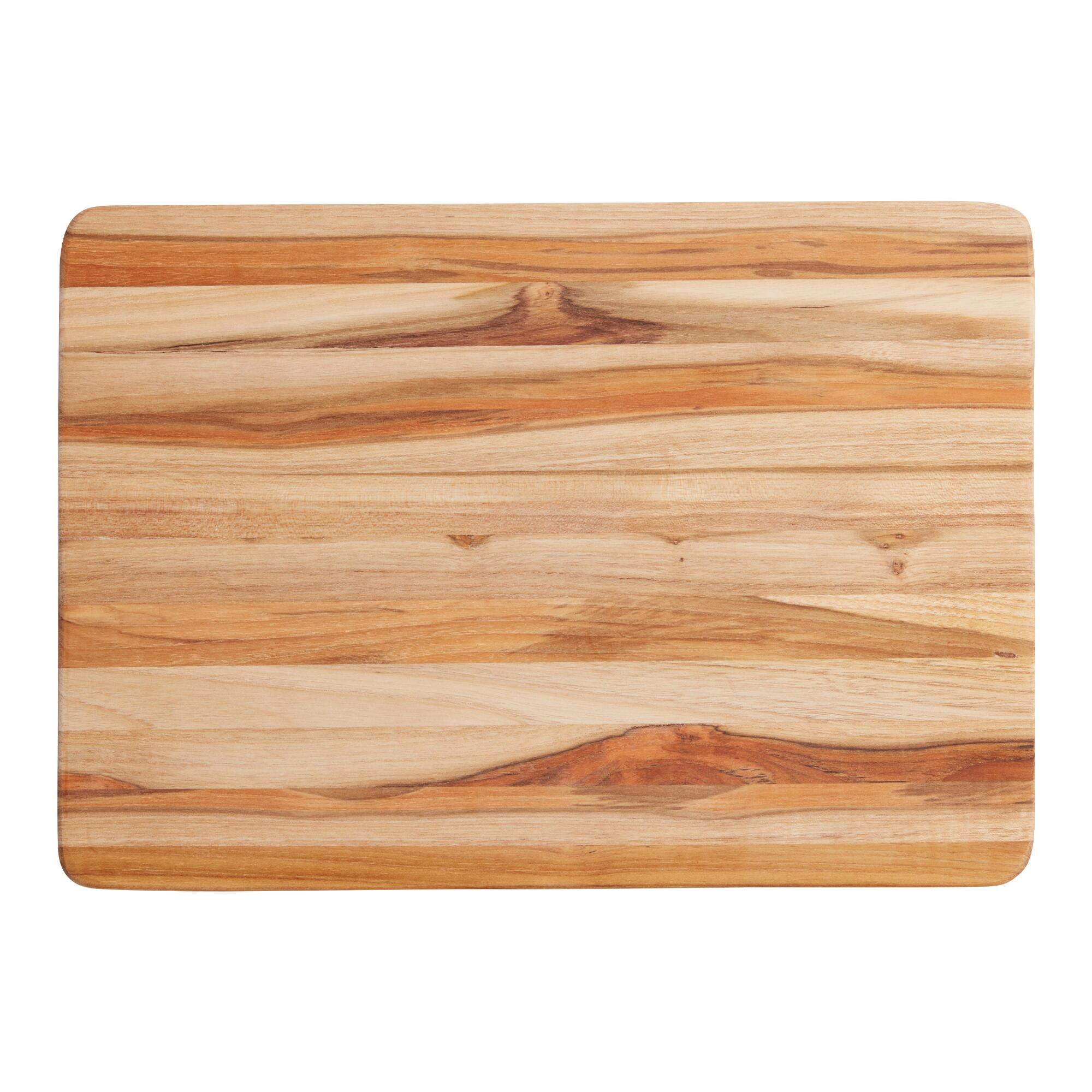 TeakHaus Edge Grain Wood Reversible Cutting Board: Brown by World Market