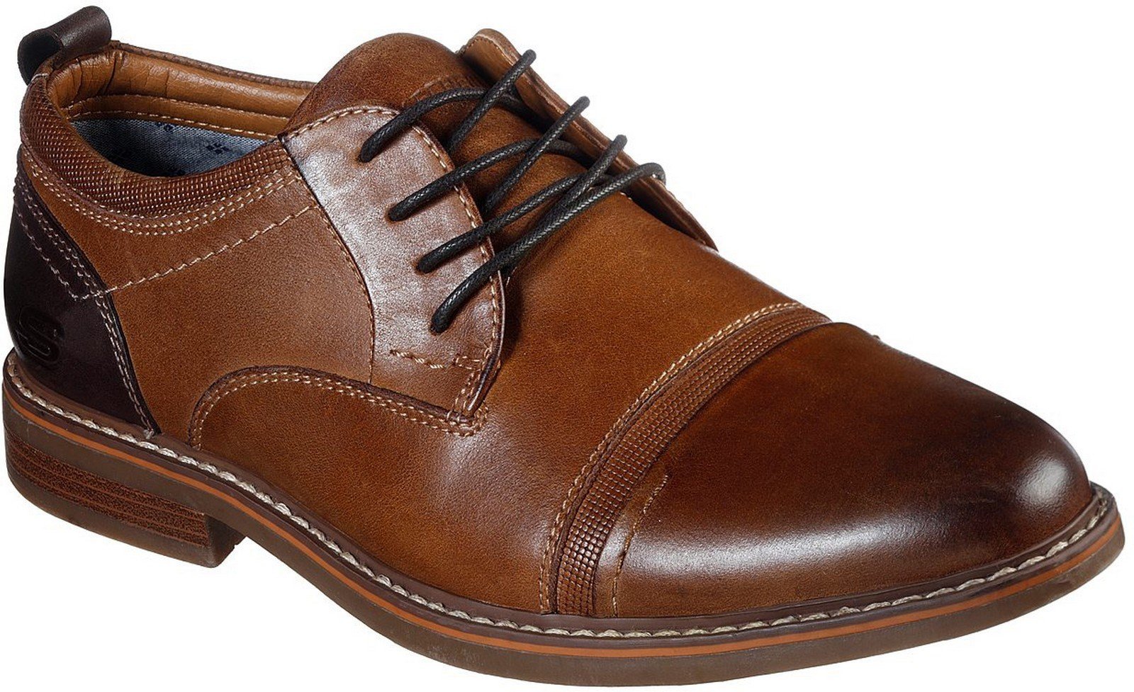 Skechers Men's Bregman Selone Lace Up Shoe 30748 - Tan 6