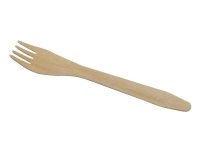 Træbestik gaffel Nature Line 16 cm bionedbrydelig - (100 stk.)