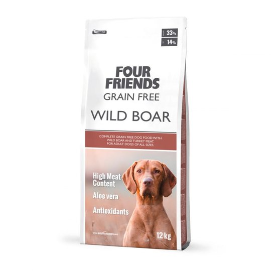 FourFriends Dog Grain Free Wild Boar (12 kg)