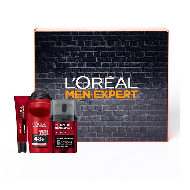 L'Oreal Men Expert Anti-Ageing Kit Moisturiser, Eye Cream & Deodorant