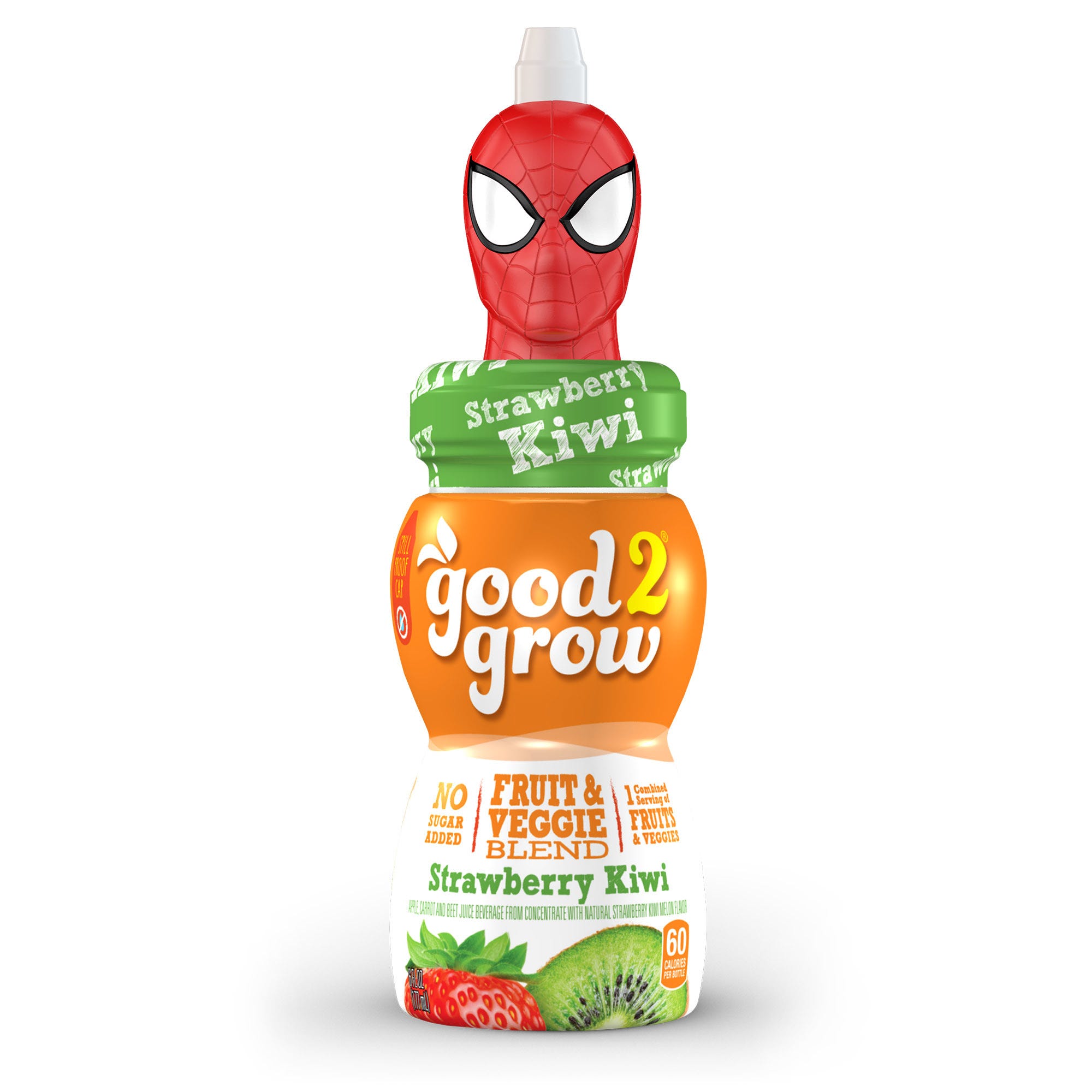 Good2Grow Strawberry Kiwi Fruit & Veggie Blend, Assorted Character Tops - 6 oz