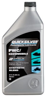 Quicksilver Synthetic-Blend 2-Stroke PWC Snowmobile Oil