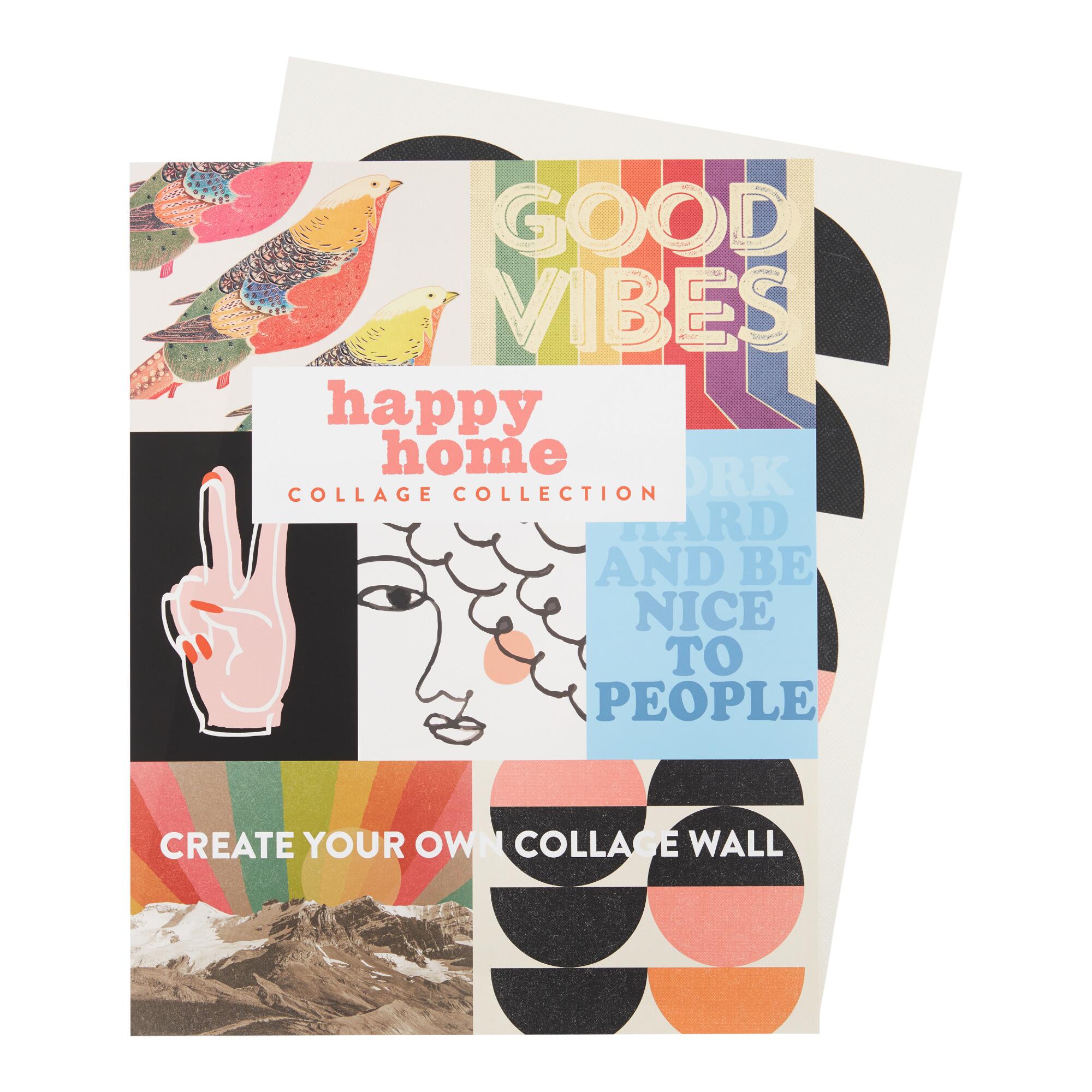 Happy Home Wall Art Prints 7 Piece: Multi - Paper by World Market