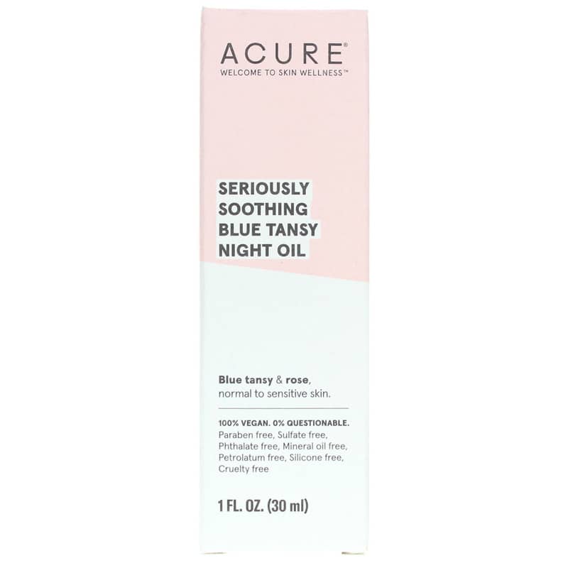 Acure Seriously Soothing Blue Tansy Night Oil 1 Oz