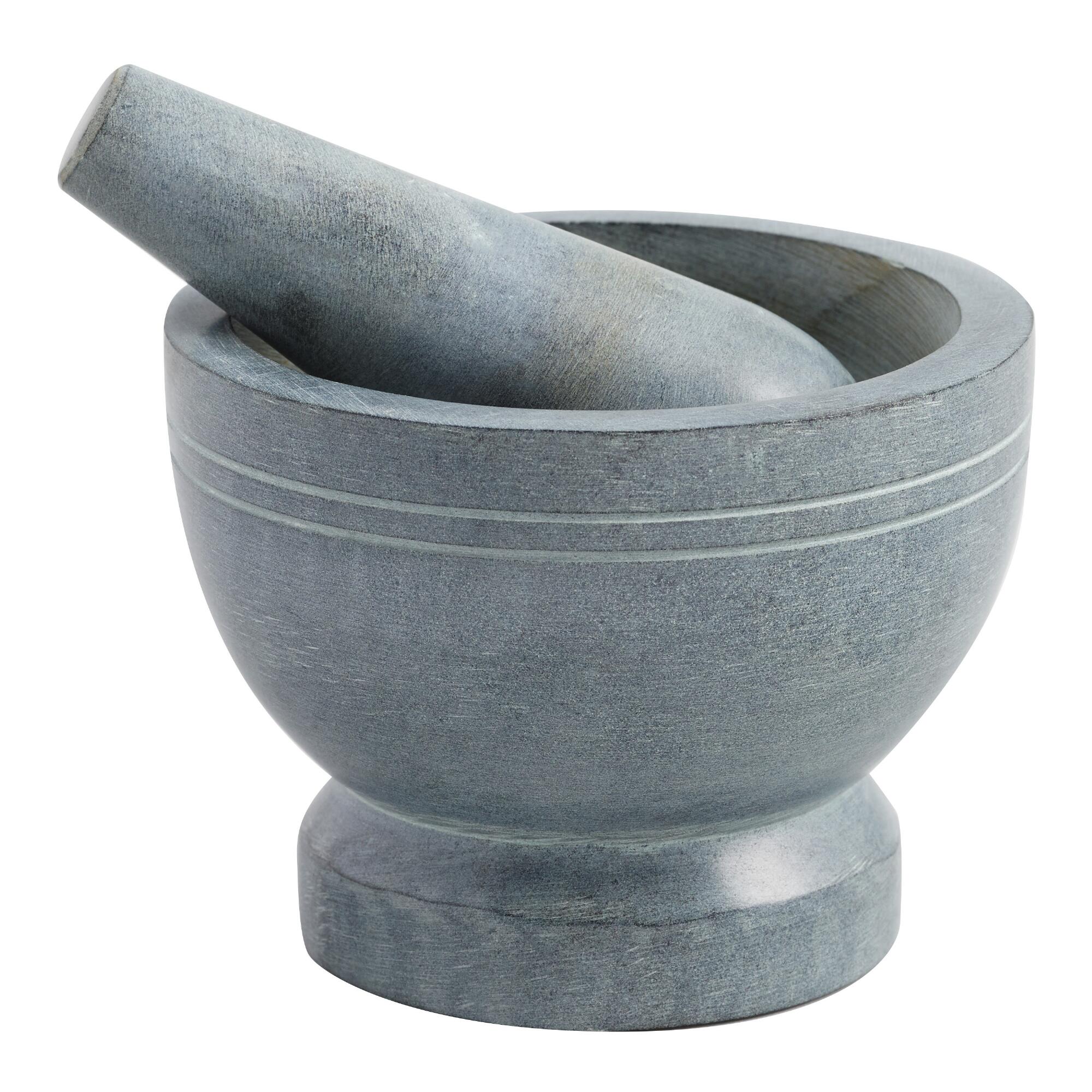 Polished Soapstone Mortar and Pestle by World Market