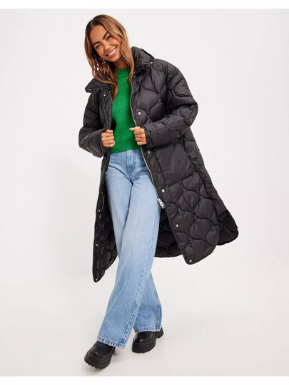 JXLENORA OVERSIZED SHINY QUILTED COAT SN