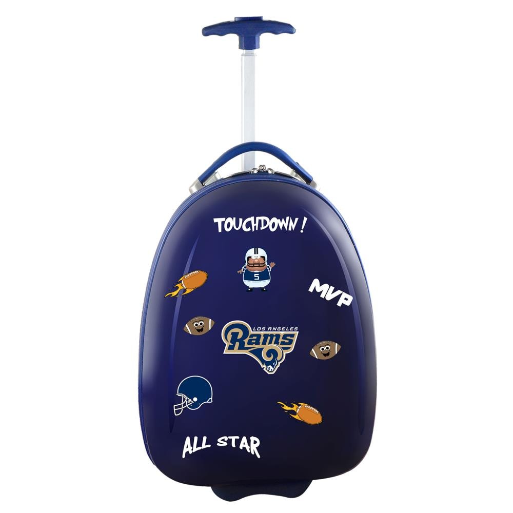 Mojo Licensing NFL Los Angeles Rams 18.50 x 12.5 x 10 Navy Polycarbonate Hardshell Kid's Suitcase (1-Bag) in Blue | NFLRL601_NAVY
