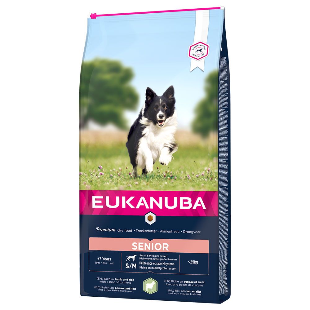 Eukanuba Senior Small & Medium Breed - Lamb & Rice - Economy Pack: 2 x 12kg