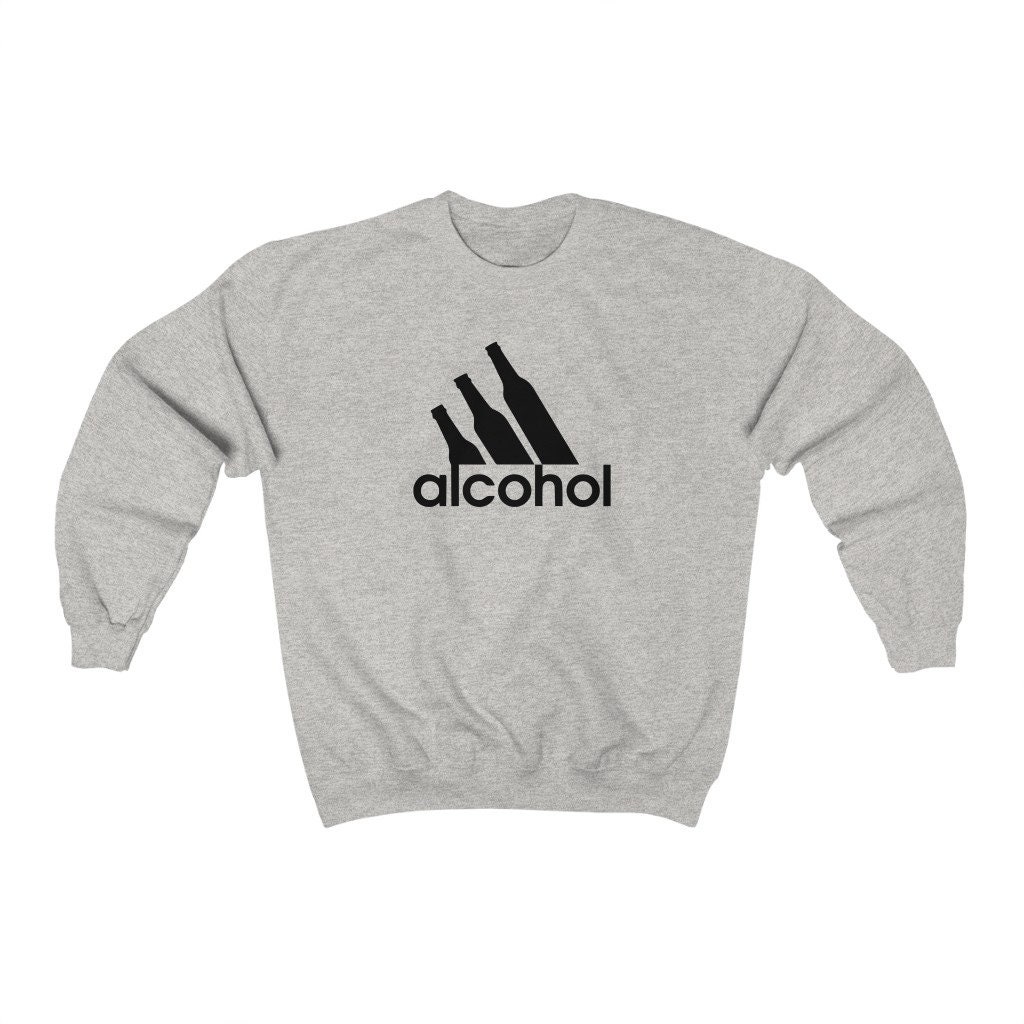 Alcohol Bottle Parody Unisex Heavy Blend Crewneck Sweatshirt