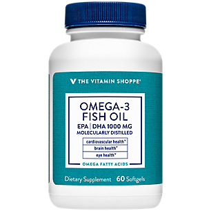 Omega 3 Fish Oil - EPA /DHA 1,000mg - Supports Cardiovascular, Brain & Eye Health - 1,000mg per Serving (60 Softgels)