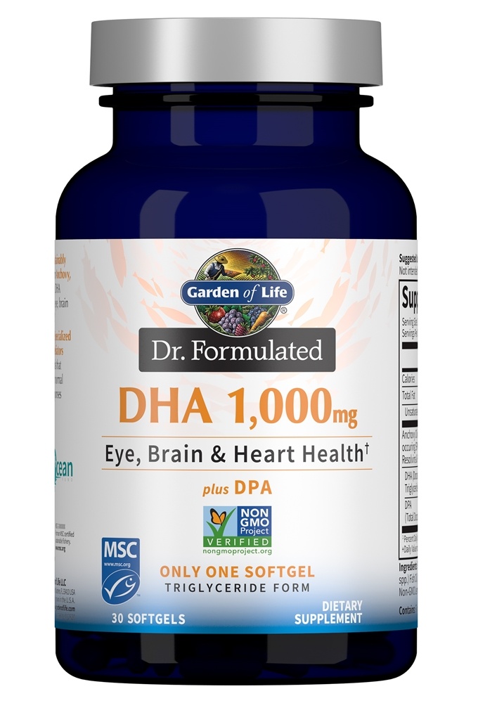 Garden of Life - Dr. Formulated DHA Lemon 1000 mg. - 30 Softgels