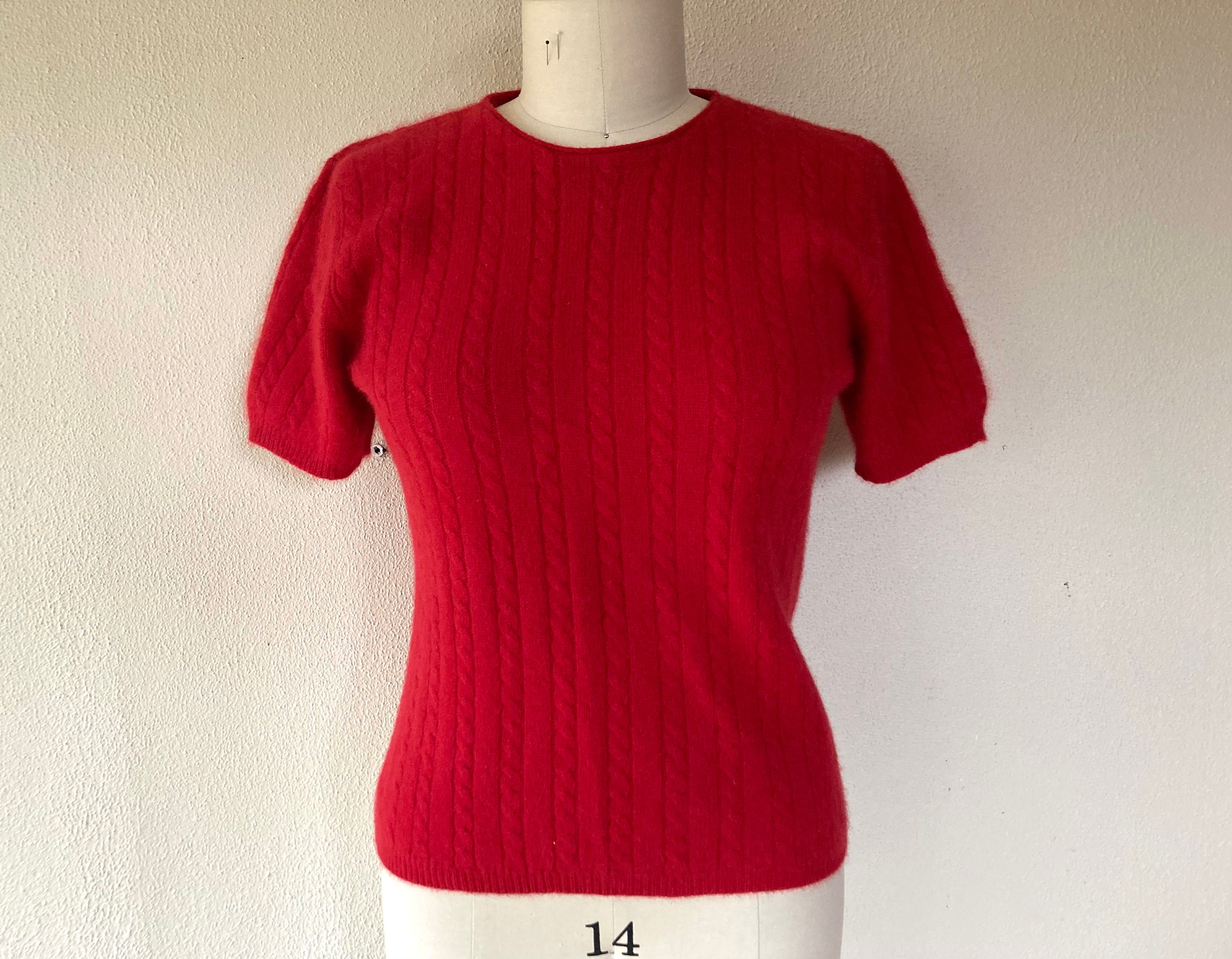 1990S Esprit Red Angora Blend Sweater