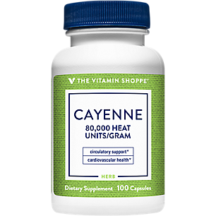 Cayenne Extract (Capsicum) - 80,000 Heat Units - 450 MG (100 Capsules)