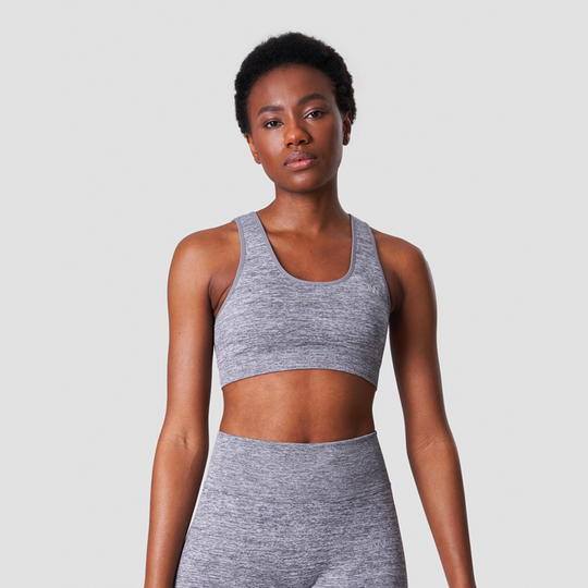 Buy ICANIWILL Willow Seamless Sports Bra - Grey Melange