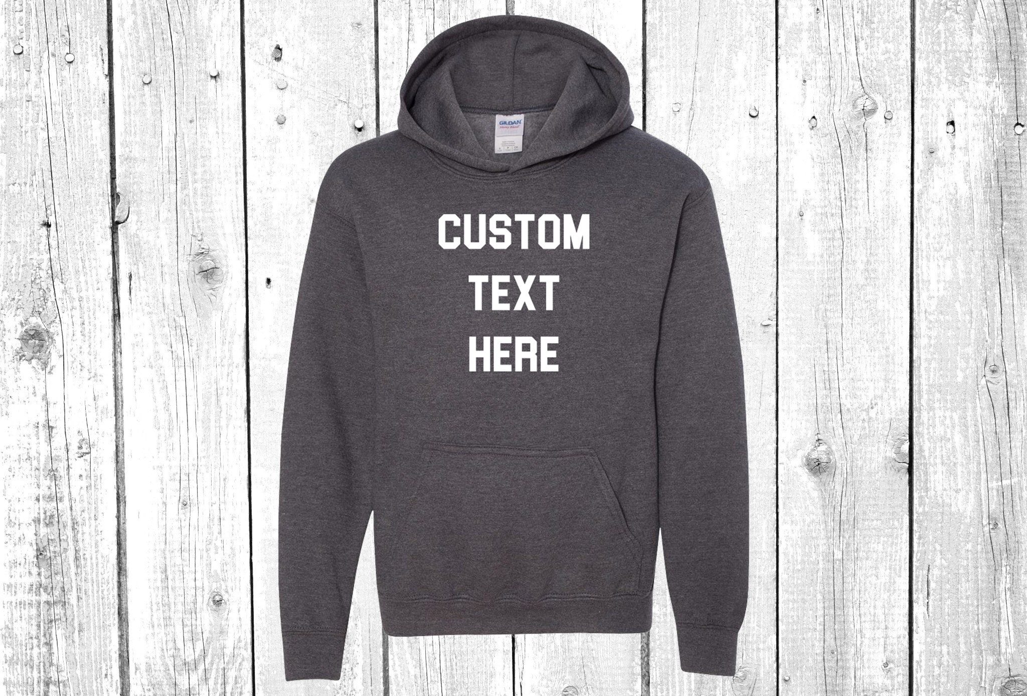Your Custom Text Here Heavy Blend Youth Hooded Sweatshirt Hoodie, Sweater, Personalized Hoodie
