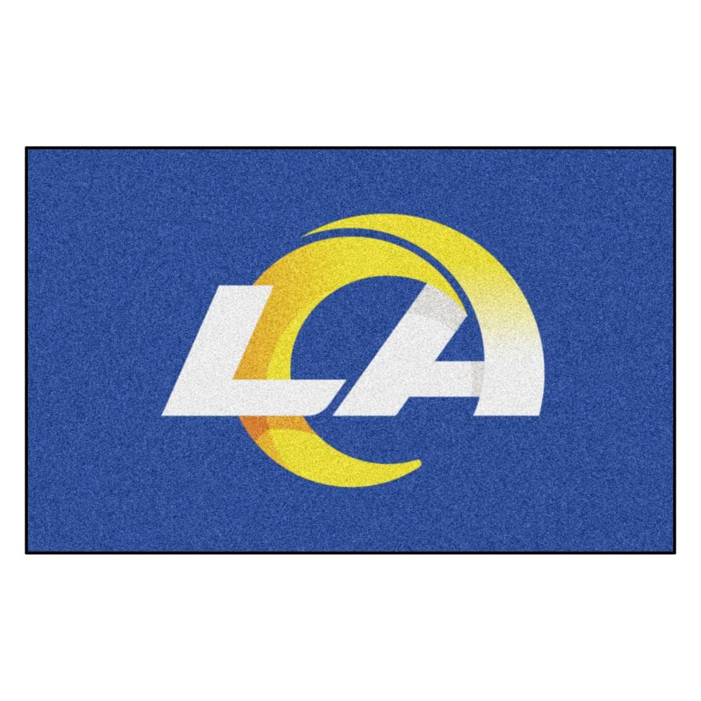 FANMATS Los Angeles Rams NFL Ulti-Mat 5 x 8 Blue Solid Sports Area Rug | 28770