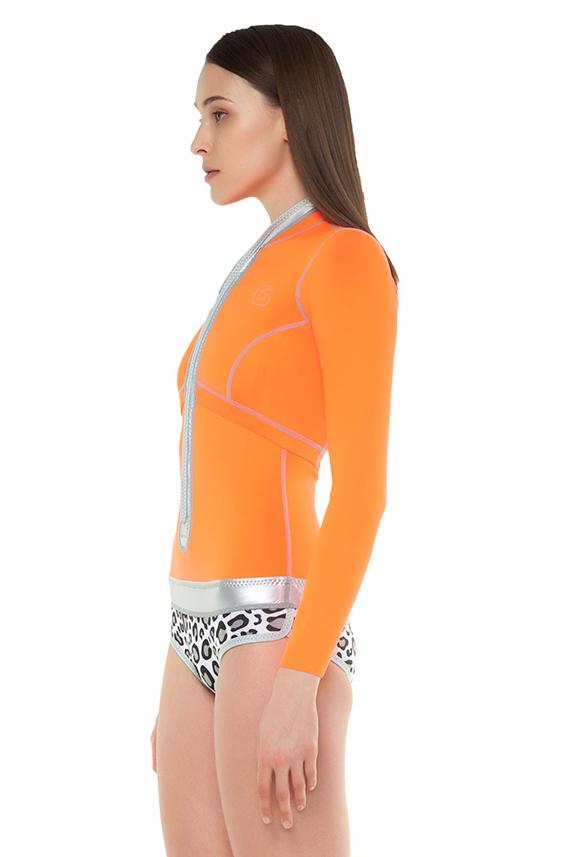Signature 1 MM Long Sleeve with contrast bottom Front Zip Springsuit / XS