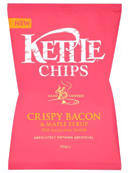 Kettle Foods Crispy Bacon & Maple Syrup 150G
