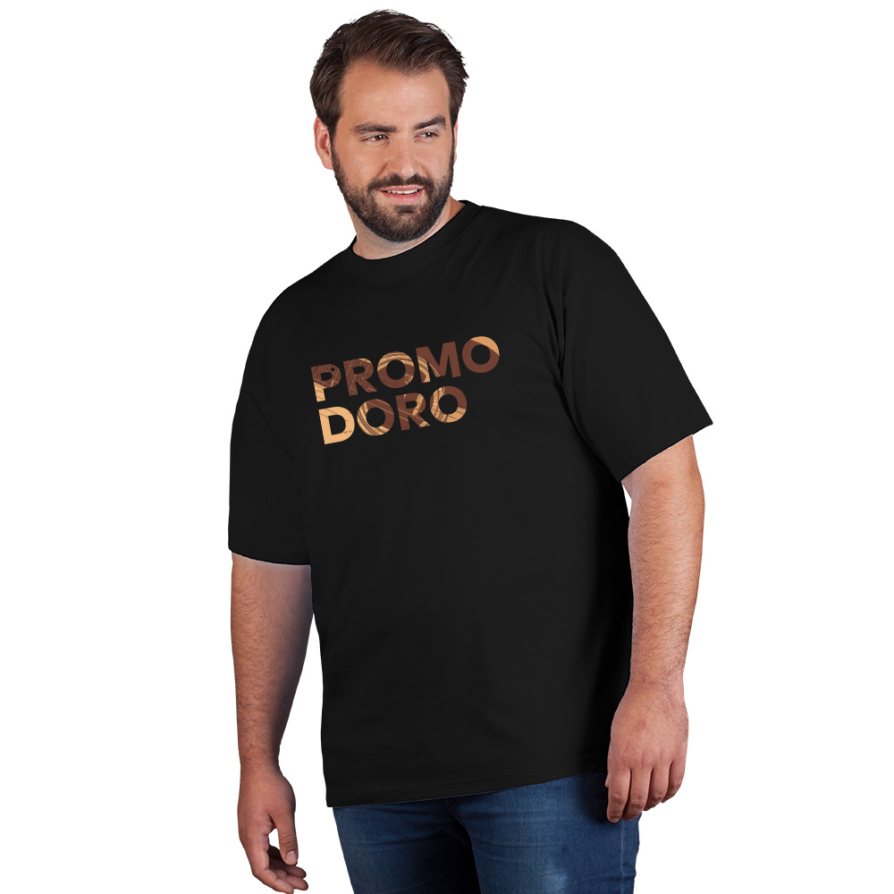 Print "promodoro guitar" Premium T-Shirt Plus Size Herren, Schwarz, XXXL