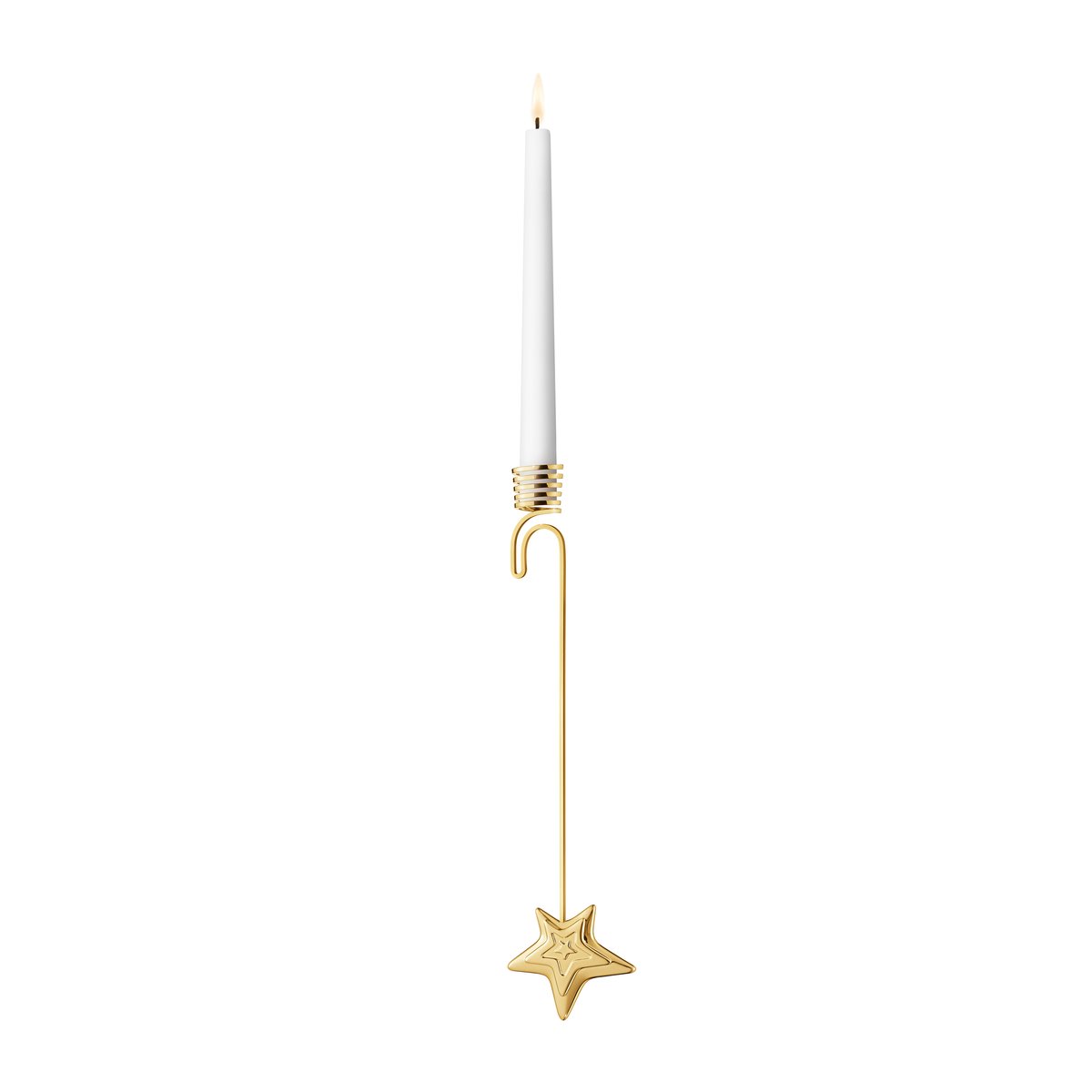 2021 Five Point Star kynttilänjalka roikkuva kultapinnoitettu