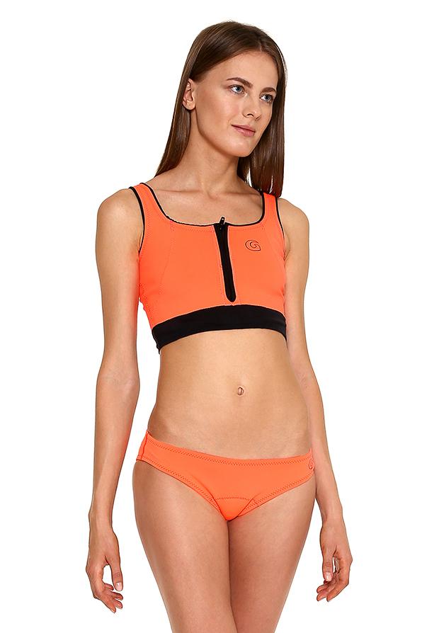 Vibrant Stripes Plain Bikini Bottom / S