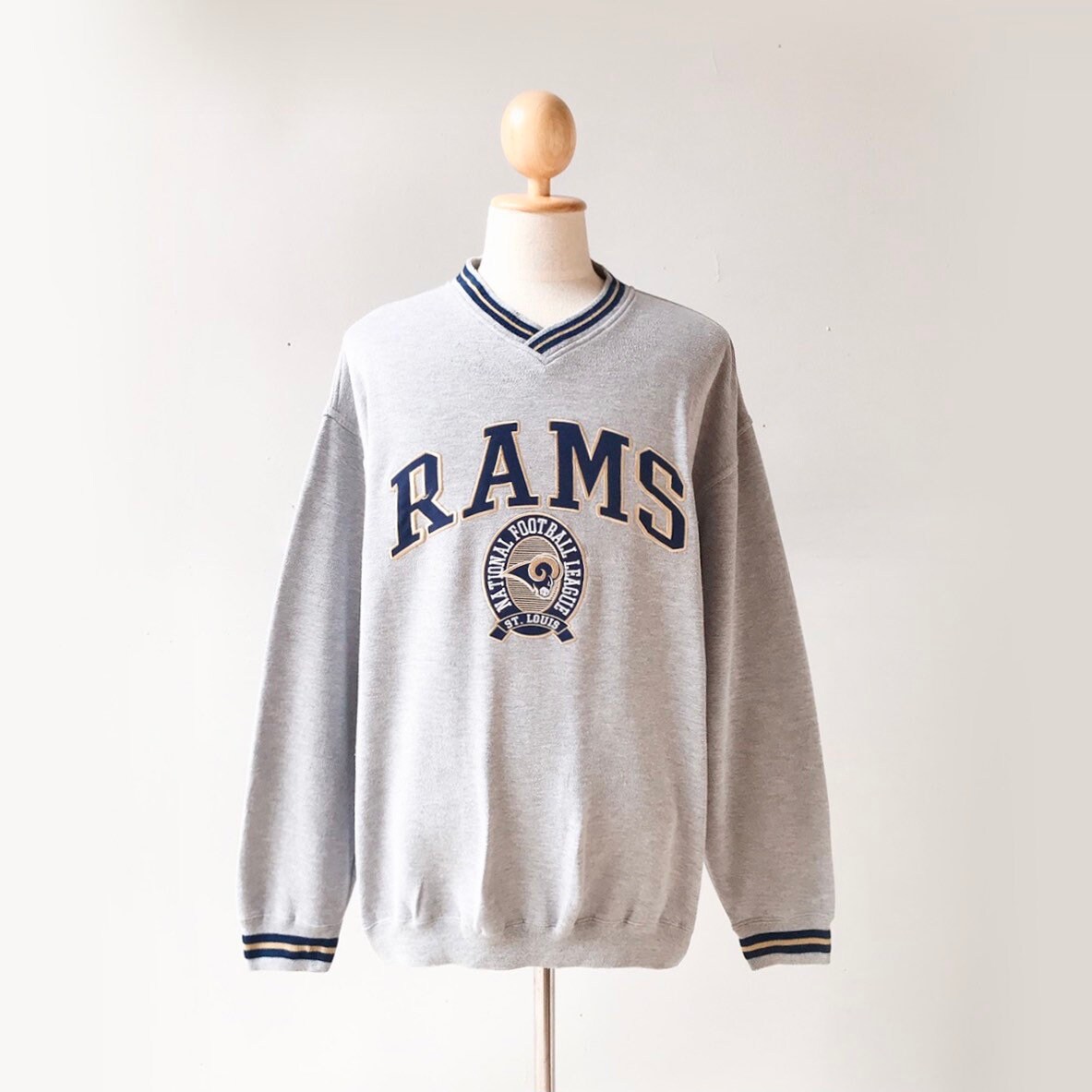 90S St. Louis Rams Nfl Football Sweatshirt | Size Xl