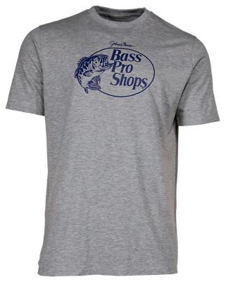Bass Pro Shops Tri-Blend Logo Short-Sleeve T-Shirt for Men - Heather Gray - L